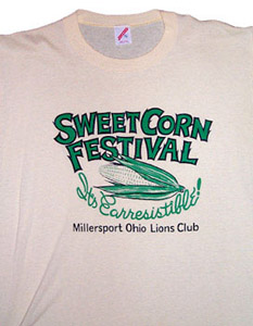 Sweet corn Festival, It's Earresistibble!, Millersport, Ohio Lions Club, 1987